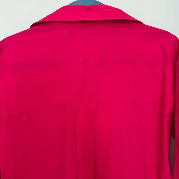 Zara Fuchsia Button-Down Blouse - Picture 4 of 5